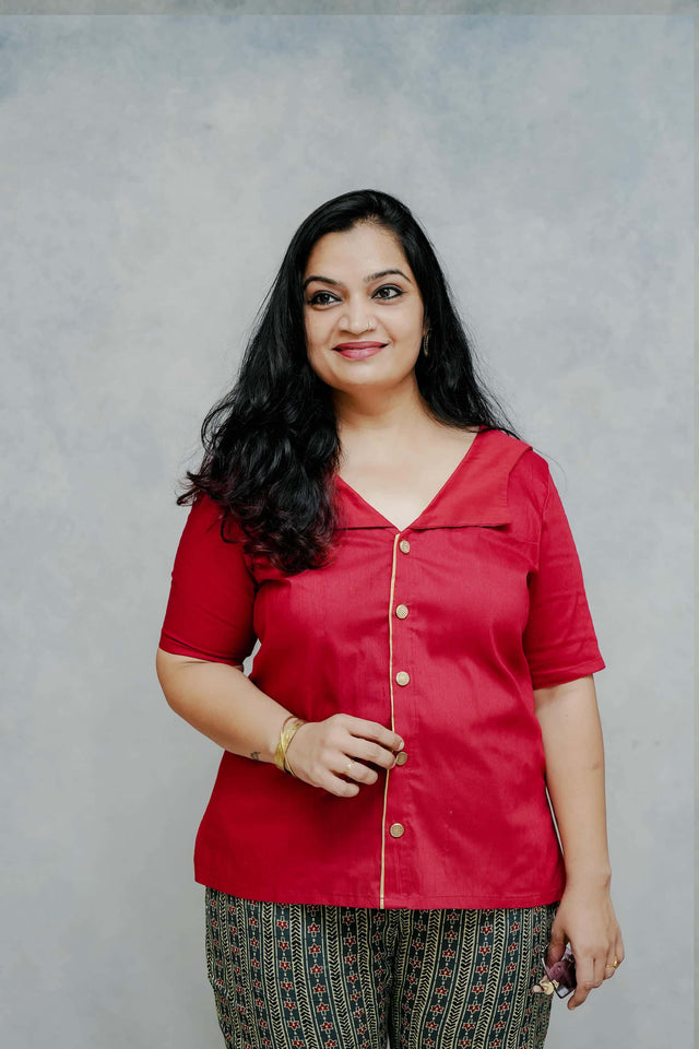 Bold and Beautiful - 3 Chic Ways To Style A Basic Red Top